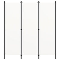 Paravento a 3 Pannelli-Divisorio Bianco 150x180 cm