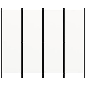 Paravento a 5 Pannelli-Divisorio Bianco 200x180 cm