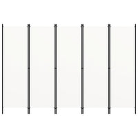Paravento a 5 Pannelli Bianco 250x180 cm 320723