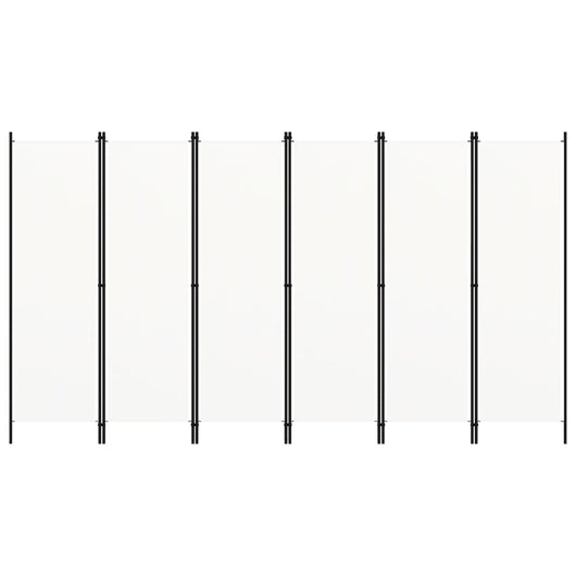 Paravento a 6 Pannelli Bianco 300x180 cm 320727