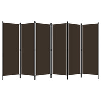 Paravento a 6 Pannelli Marrone 300x180 cm 320728