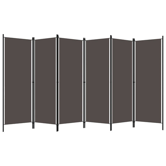 Paravento a 6 Pannelli-Divisorio Antracite 300x180 cm