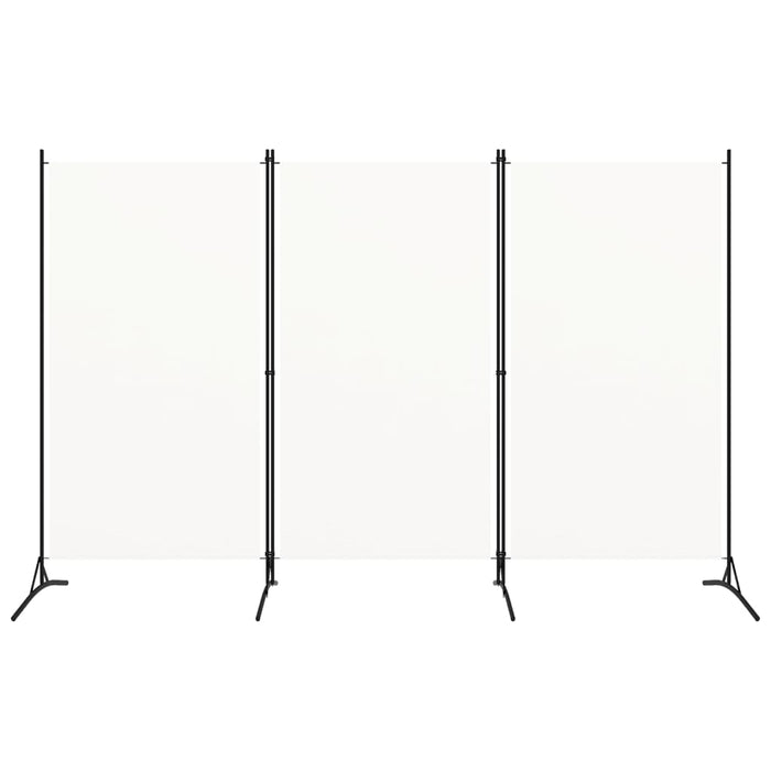 Divisorio a 3 Pannelli Bianco 260x180 cm in Tessuto 320731