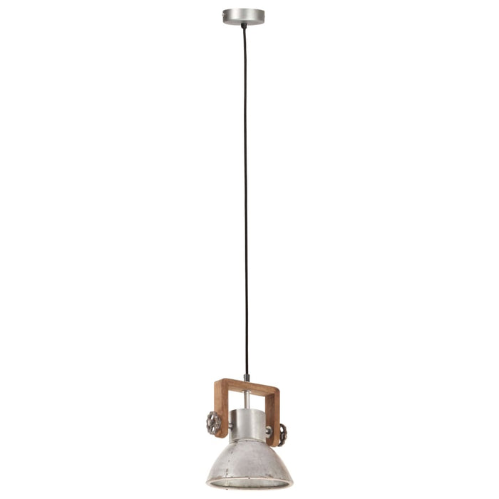 Lampada a Sospensione Industriale 25 W Argento Rotonda 19cm E27 320531