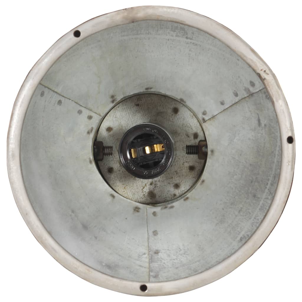 Lampada a Sospensione Industriale 25 W Argento Rotonda 19cm E27 320531
