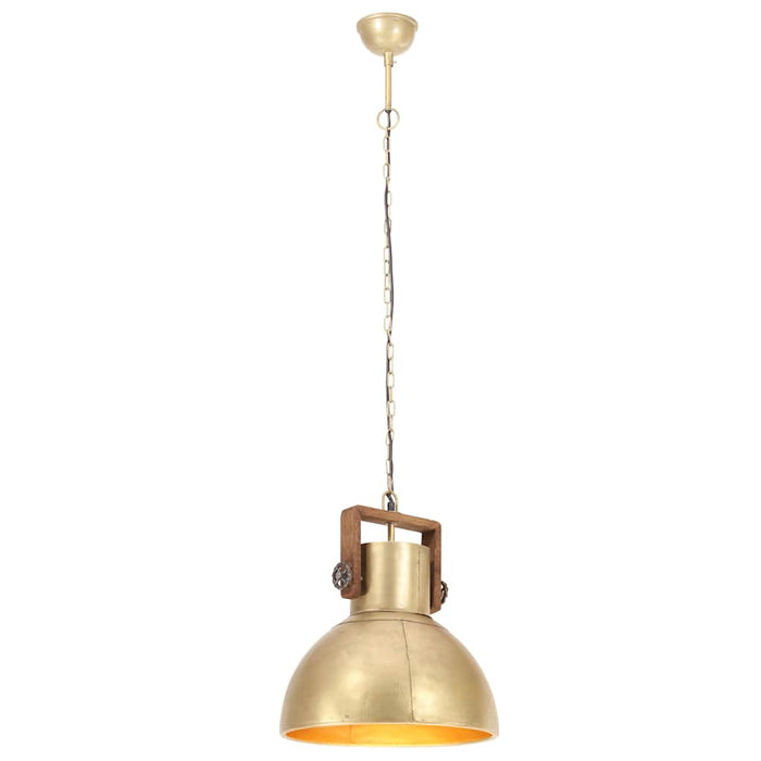 vidaXL Lampada a Sospensione Industriale 25 W Ottone Rotonda 40 cm E27