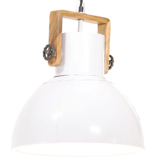 Lampada a Sospensione Industriale 25 W Bianca Rotonda 40 cm E27 cod mxl 64543