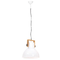 Lampada a Sospensione Industriale 25 W Bianca Rotonda 40 cm E27 320538