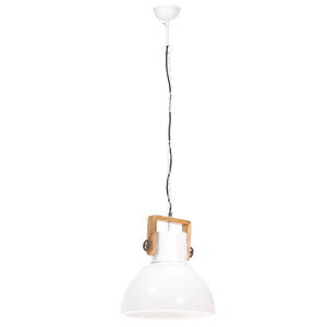 Lampada a Sospensione Industriale 25 W Bianca Rotonda 40 cm E27 320538