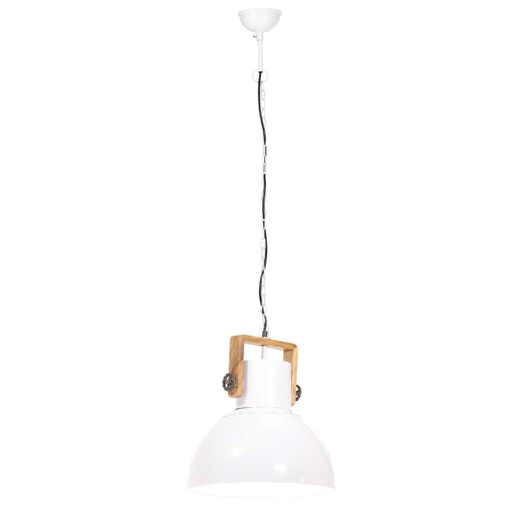 Lampada a Sospensione Industriale 25 W Bianca Rotonda 40 cm E27 320538