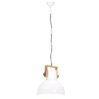 Lampada a Sospensione Industriale 25 W Bianca Rotonda 40 cm E27 320538
