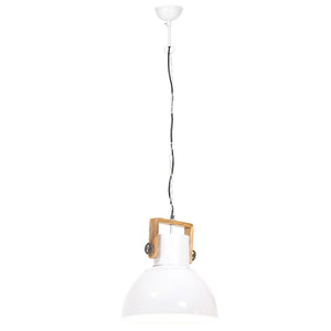 Lampada a Sospensione Industriale 25 W Bianca Rotonda 40 cm E27 320538