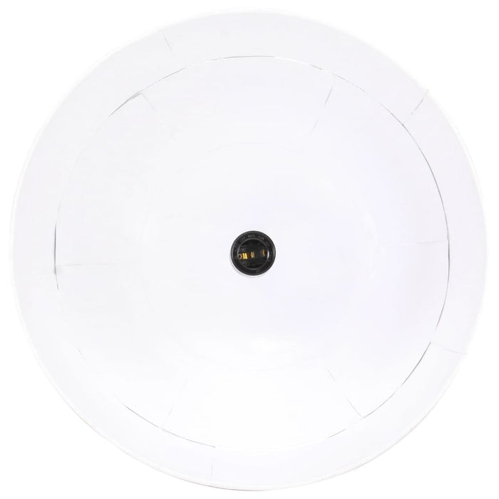 Lampada Industriale Vintage 25 W Bianca Rotonda 41 cm E27 cod mxl 55514