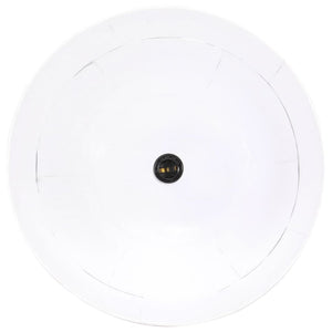 Lampada Industriale Vintage 25 W Bianca Rotonda 41 cm E27 320544