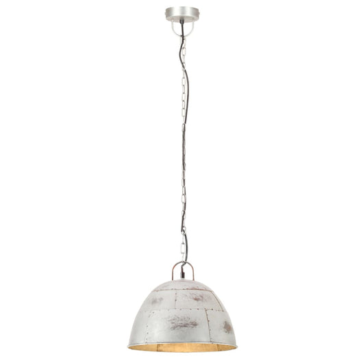 Lampada a Sospensione Vintage 25 W Argento Rotonda 31 cm E27 320546