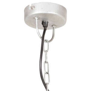 Lampada a Sospensione Vintage 25 W Argento Rotonda 31 cm E27 320546