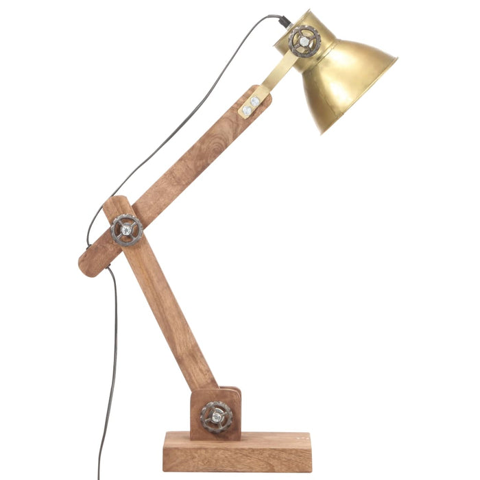 Lampada da Scrivania Industriale Ottone Rotonda 58x18x90 cm E27 320552