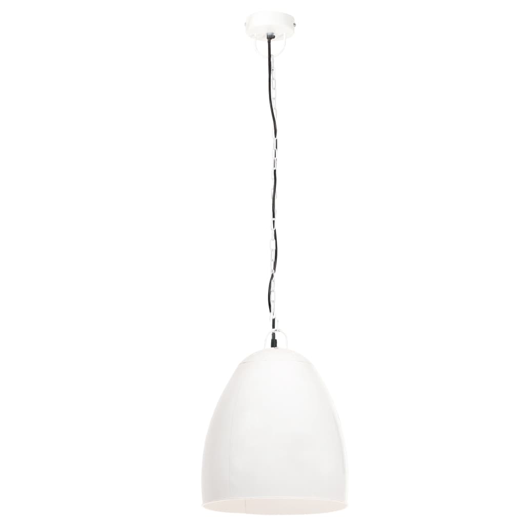 Lampada a Sospensione Industriale 25 W Bianca Rotonda 42 cm E27 320558
