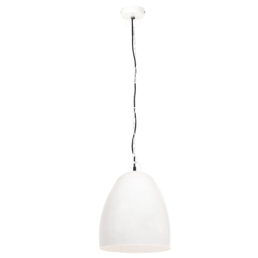 Lampada a Sospensione Industriale 25 W Bianca Rotonda 42 cm E27 320558