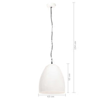 Lampada a Sospensione Industriale 25 W Bianca Rotonda 42 cm E27 320558