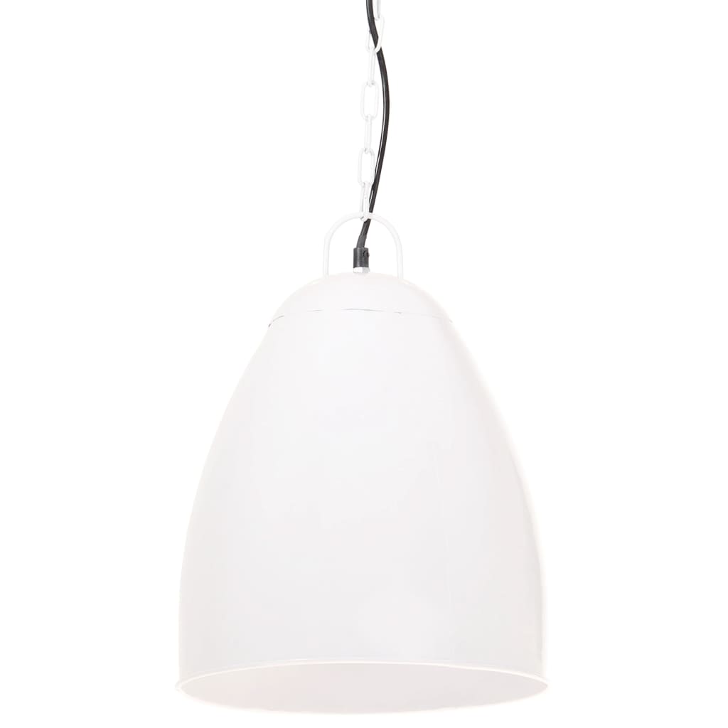 Lampada a Sospensione Industriale 25 W Bianca Rotonda 32 cm E27 320562