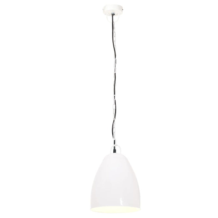 Lampada a Sospensione Industriale 25 W Bianca Rotonda 32 cm E27 320562