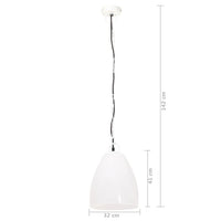 Lampada a Sospensione Industriale 25 W Bianca Rotonda 32 cm E27 320562
