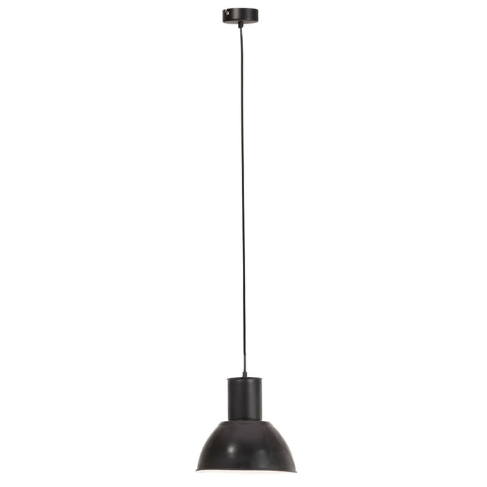 Lampada a Sospensione 25 W Nera Rotonda 28,5 cm E27 320569