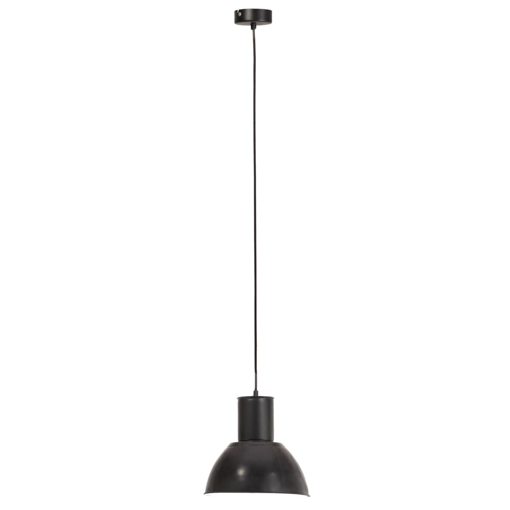 Lampada a Sospensione 25 W Nera Rotonda 28,5 cm E27 320569