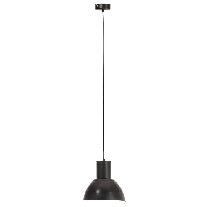 Lampada a Sospensione 25 W Nera Rotonda 28,5 cm E27 320569