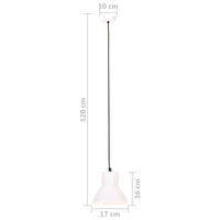 Lampada a Sospensione 25 W Bianca Rotonda 17 cm E27 cod 11334