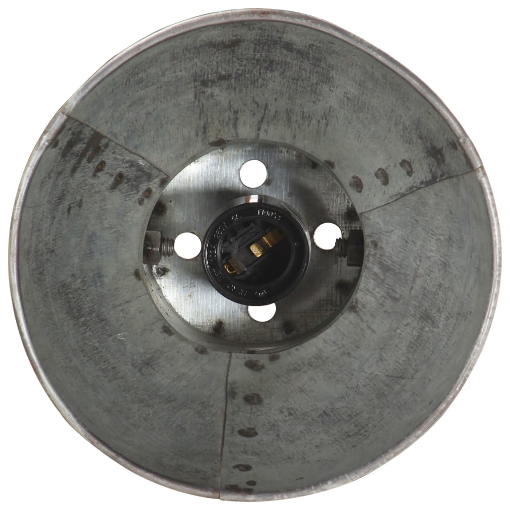 Lampada da Parete Stile Industriale Argento Rotonda E27 cod mxl 55604