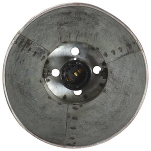 Lampada da Parete Stile Industriale Argento Rotonda E27 320575