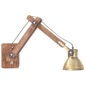 Lampada da Parete Stile Industriale Ottone Rotonda E27 320576