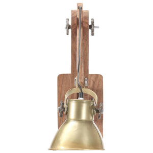 Lampada da Parete Stile Industriale Ottone Rotonda E27 320576