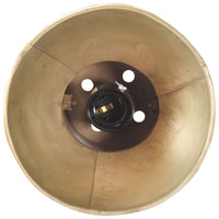 Lampada da Parete Stile Industriale Ottone Rotonda E27 320576