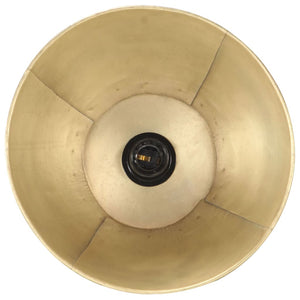 Lampada da Pavimento Ottone in Legno Massello di Mango E27 320580