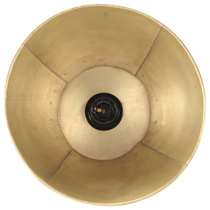 Lampada da Pavimento Ottone E27 in Legno Massello di Mango 320588