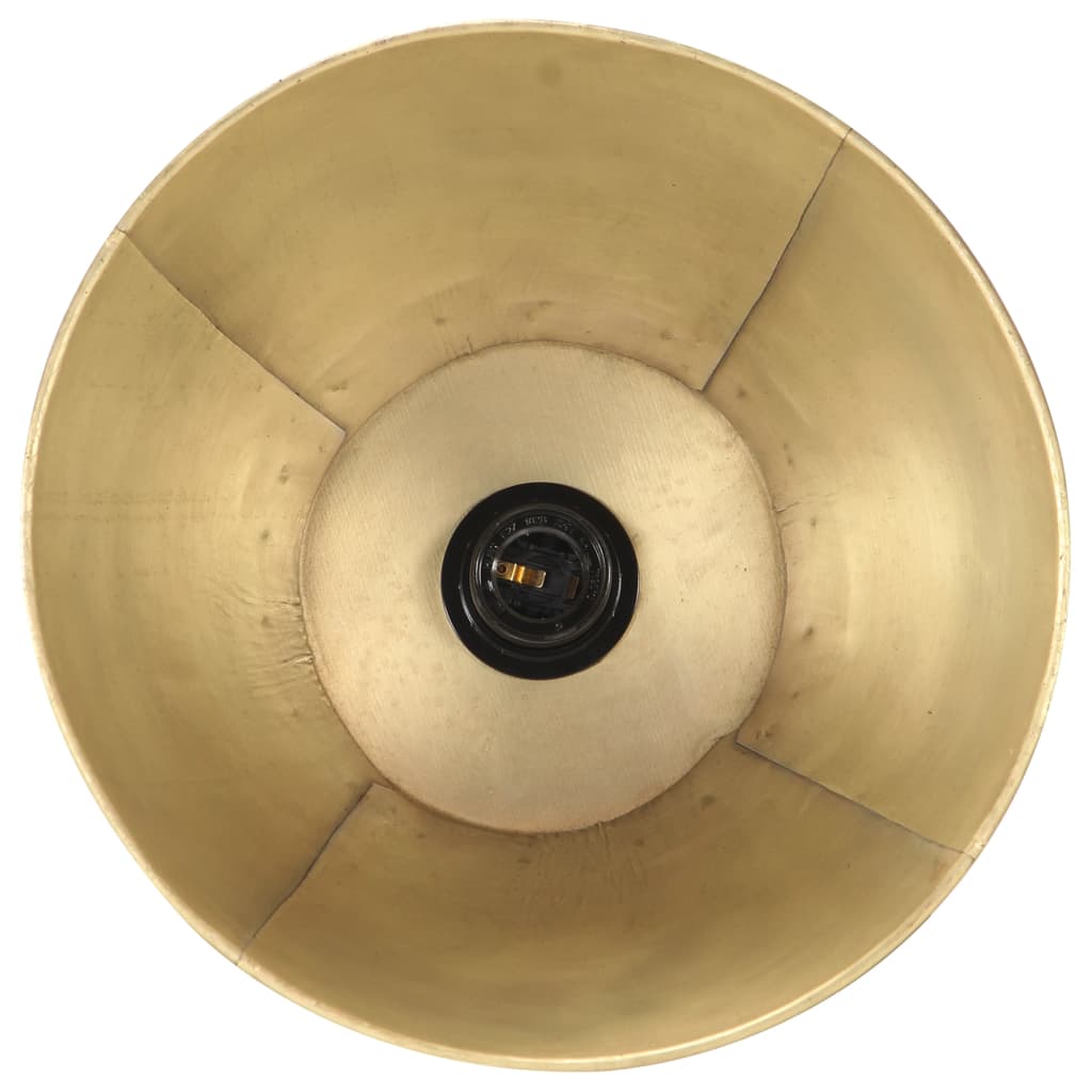 Lampade da Pavimento 3 pz Ottone E27 Legno Massello di Mango 320592