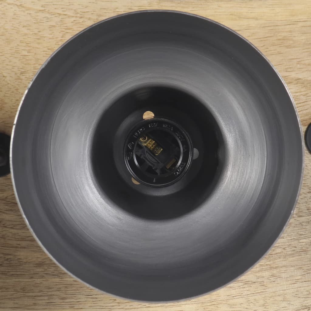 Lampada da Parete Industriale Argento 68x23 cm E27 Legno Mango 320596