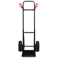 vidaXL Carrello a Mano Telescopico 200 kg Nero e Rosso