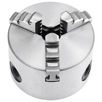 Mandrino per Tornio a 3 Griffe Autocentrante 80 mm in Acciaio 146704