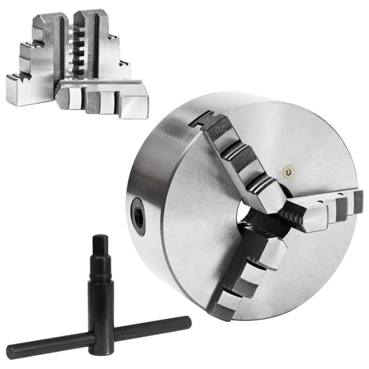 Mandrino per Tornio a 3 Griffe Autocentrante 160 mm in Acciaio 146707