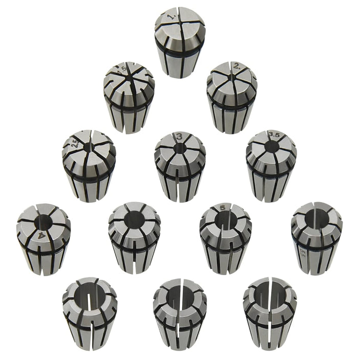 Pinze per Colletti ER11 Set Utensili per Tornitura 13 pz 146720