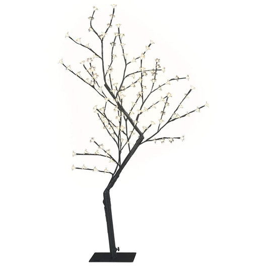 Albero di Natale 128 LED Bianco Caldo Ciliegio in Fiore 120 cm 51259