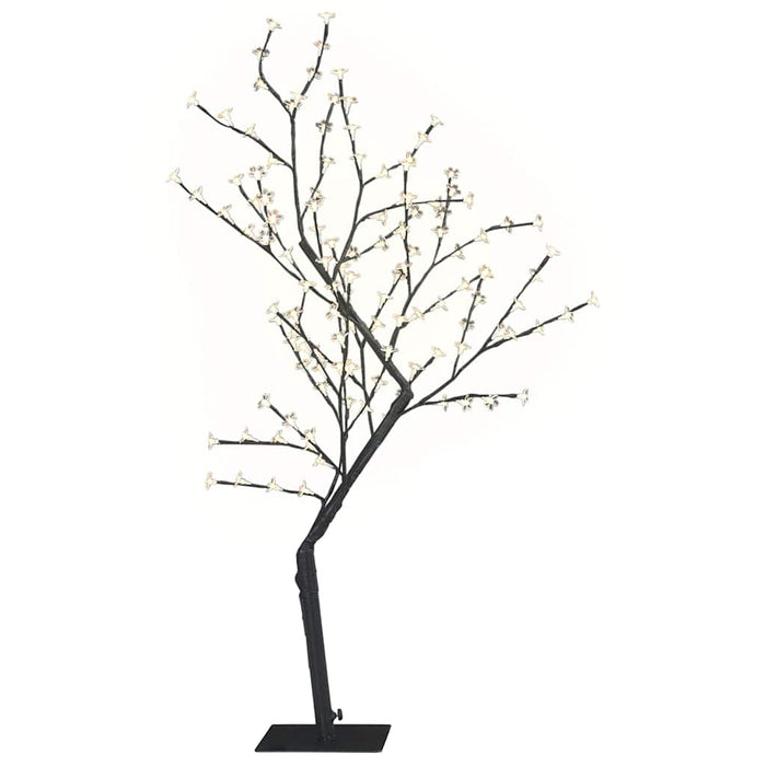 Albero di Natale 128 LED Bianco Caldo Ciliegio in Fiore 120 cm 51259