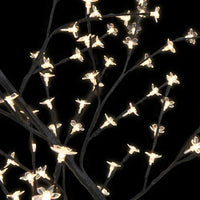 Albero di Natale 128 LED Bianco Caldo Ciliegio in Fiore 120 cm 51259
