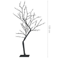 Albero di Natale 128 LED Bianco Caldo Ciliegio in Fiore 120 cm 51259
