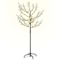 Albero di Natale 120 LED Bianco Caldo Ciliegio in Fiore 150 cm 51262
