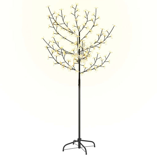 Albero di Natale 120 LED Bianco Caldo Ciliegio in Fiore 150 cm 51262